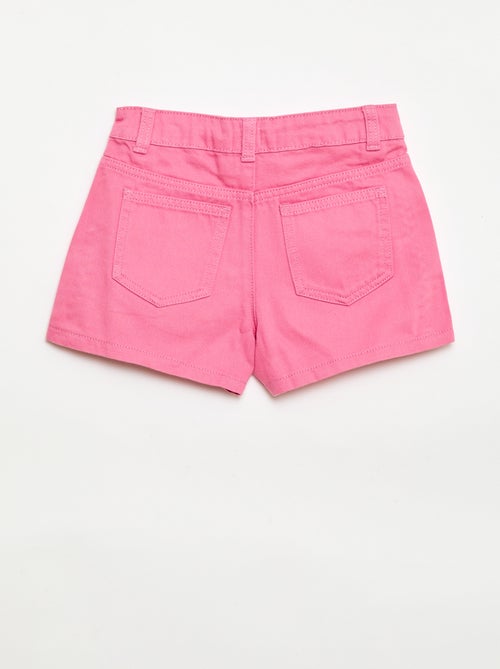 Effen denim bermuda met 5 zakken - Kiabi
