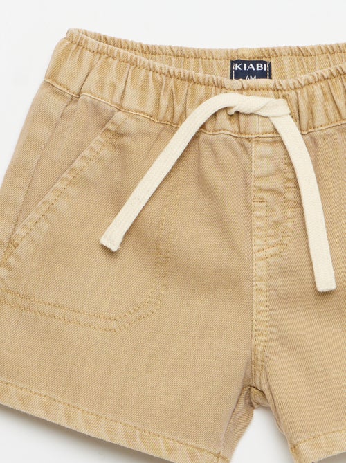 Effen denim short - Kiabi