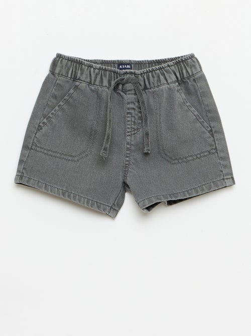 Effen denim short - Kiabi