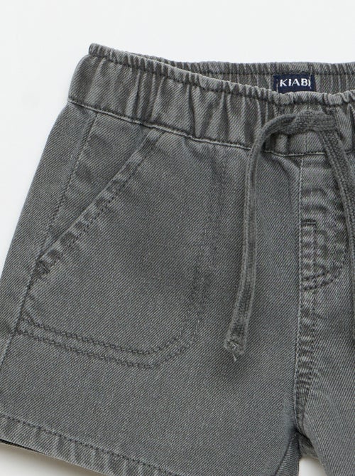 Effen denim short - Kiabi