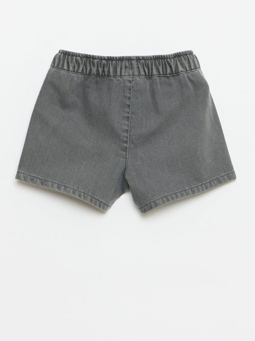 Effen denim short - Kiabi
