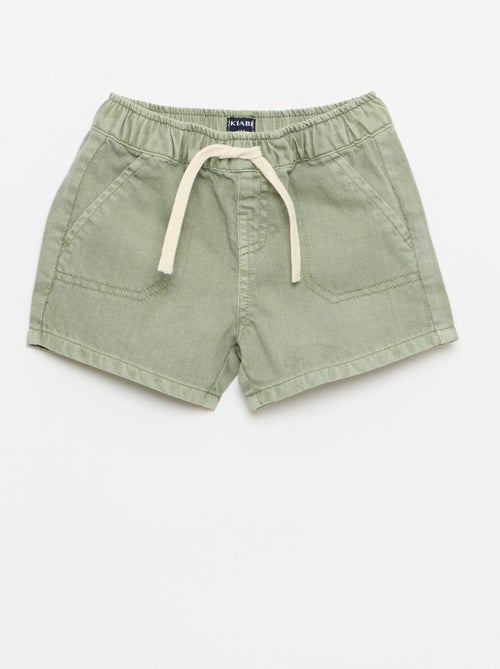 Effen denim short - Kiabi