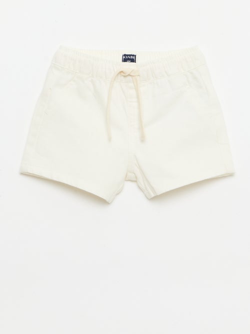 Effen denim short - Kiabi