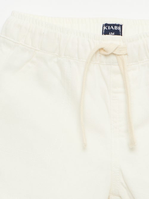 Effen denim short - Kiabi