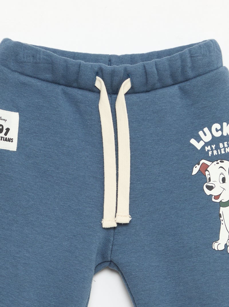 Effen Disney-joggingbroek met De Dalmatiërs-print Blauw - Kiabi