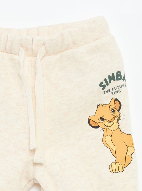Effen Disney-joggingbroek met De Leeuwenkoning-print - Kiabi