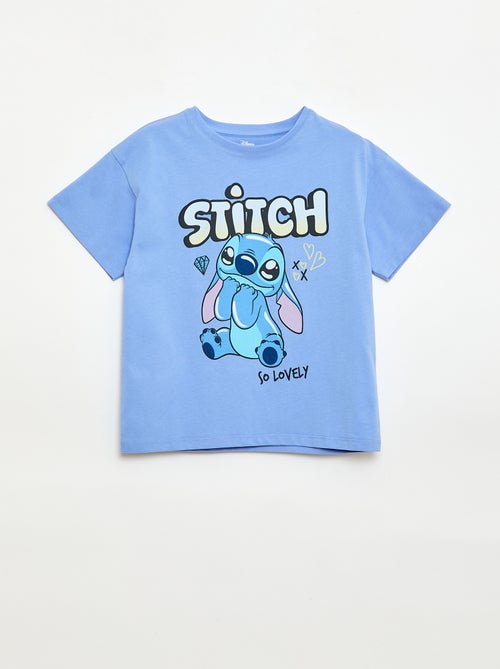 Effen 'Disney' 'Stitch' T-shirt van katoen - Kiabi