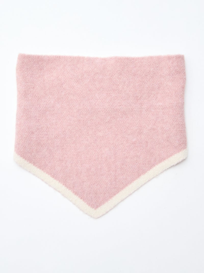 Effen driehoekige sjaal Rose - Kiabi