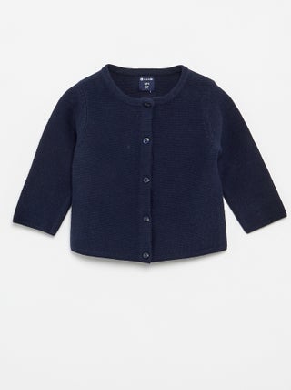 Effen fijngebreid vest