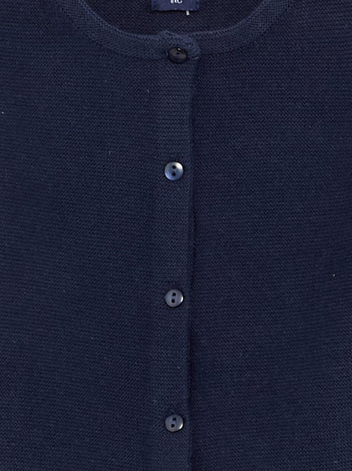 Effen fijngebreid vest - Kiabi
