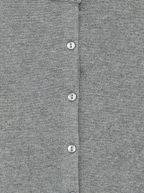 Effen fijngebreid vest - Kiabi