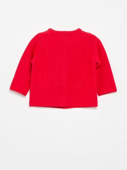 Effen fijngebreid vest - Kiabi