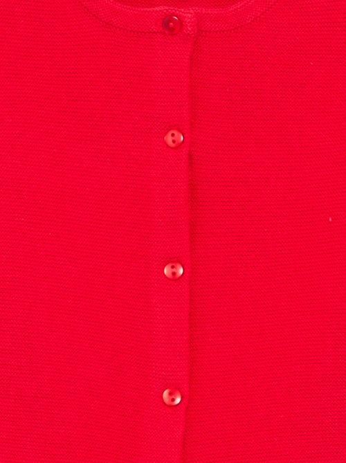 Effen fijngebreid vest - Kiabi