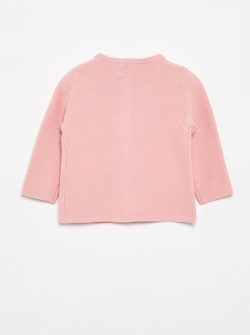 Effen fijngebreid vest - Kiabi