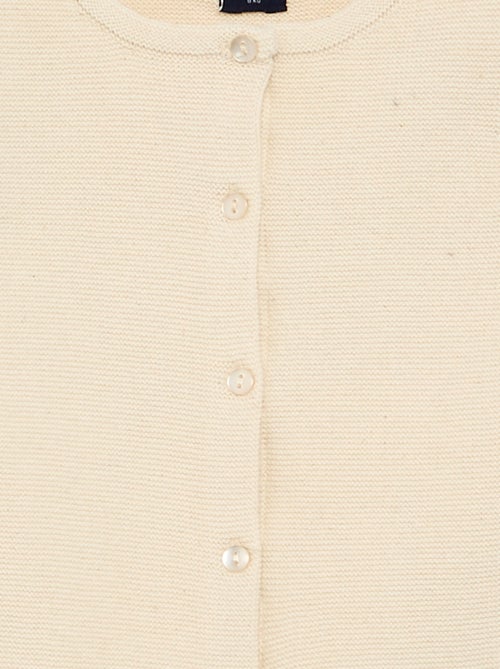 Effen fijngebreid vest - Kiabi