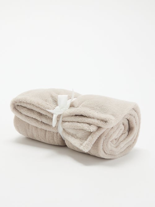 Effen fleece deken - Kiabi Effen fleece deken - Kiabi
