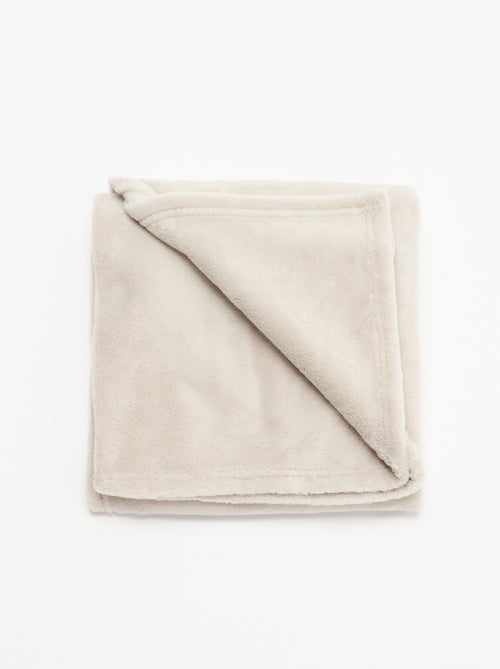 Effen fleece deken - Kiabi Effen fleece deken - Kiabi