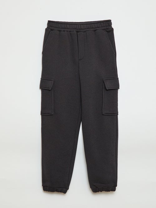 Effen fleece joggingbroek met zakken - Kiabi
