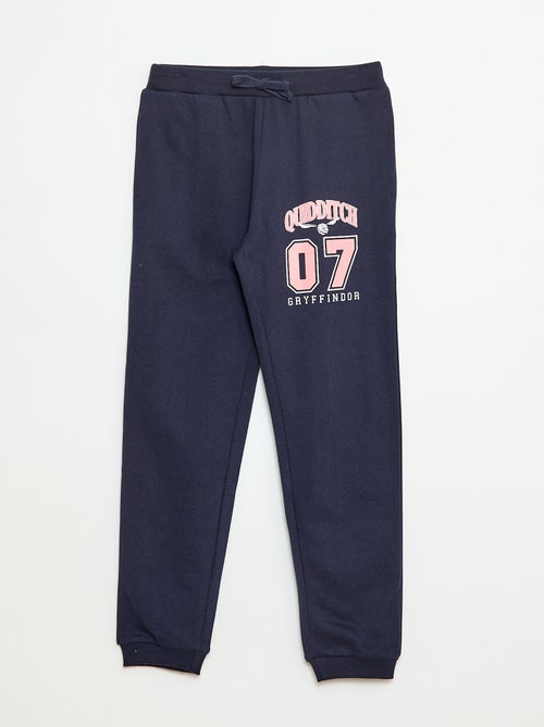 Effen fleecebroek met print 'Harry Potter' - Kiabi