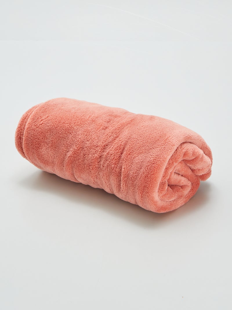 Effen fleecedeken ROSE - Kiabi