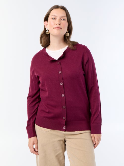 Effen gebreid vest - Kiabi