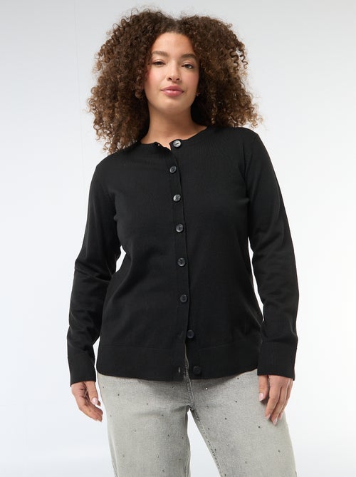 Effen gebreid vest - Kiabi