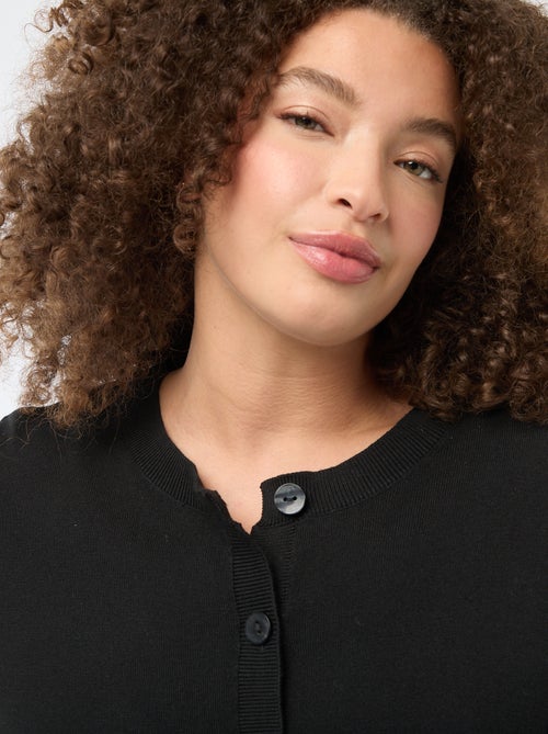 Effen gebreid vest - Kiabi