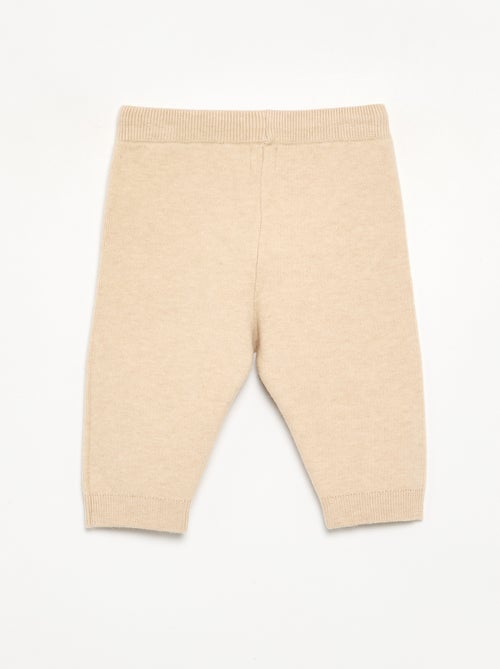 Effen gebreide broek - Kiabi