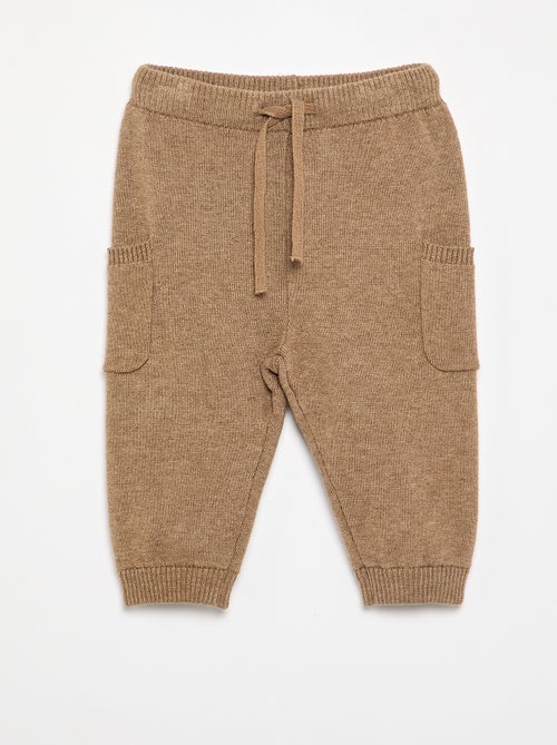 Effen gebreide broek - Kiabi Effen gebreide broek - Kiabi