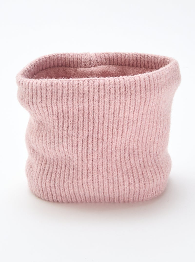 Effen gebreide colsjaal Rose - Kiabi