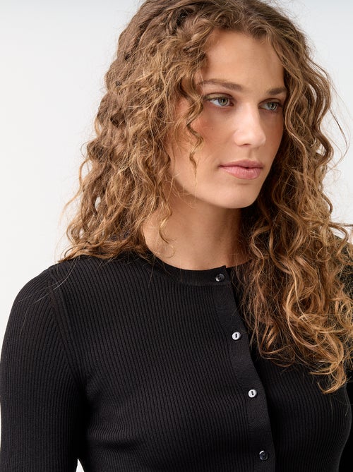Effen geribbeld vest met ruchesafwerkingen - Kiabi Effen geribbeld vest met ruchesafwerkingen - Kiabi