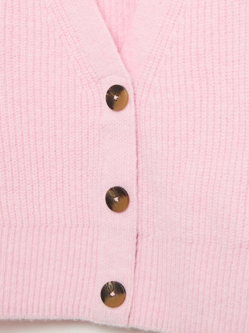 Effen grofgebreid vest, gemakkelijk aan te trekken - Kiabi Effen grofgebreid vest, gemakkelijk aan te trekken - Kiabi