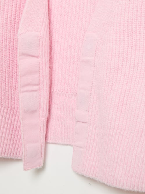 Effen grofgebreid vest, gemakkelijk aan te trekken - Kiabi Effen grofgebreid vest, gemakkelijk aan te trekken - Kiabi