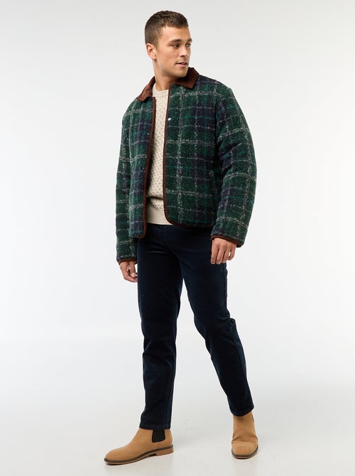 Effen grofgebreide kabeltrui - Kiabi