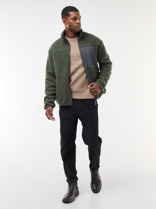 Effen grofgebreide trui - - Kiabi