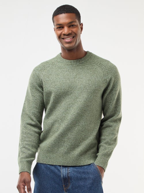 Effen grofgebreide trui - - Kiabi