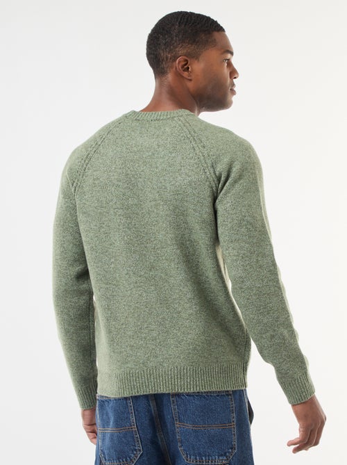 Effen grofgebreide trui - - Kiabi