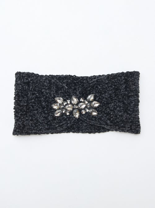 Effen haarband met sieraad 24x13 cm - Kiabi