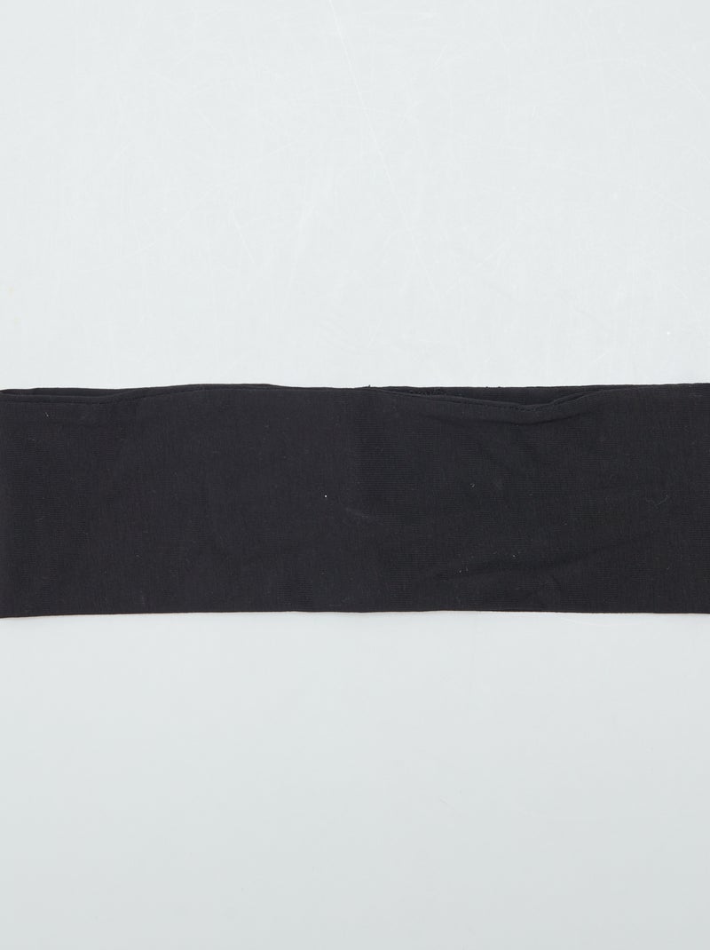 Effen haarband ZWART - Kiabi