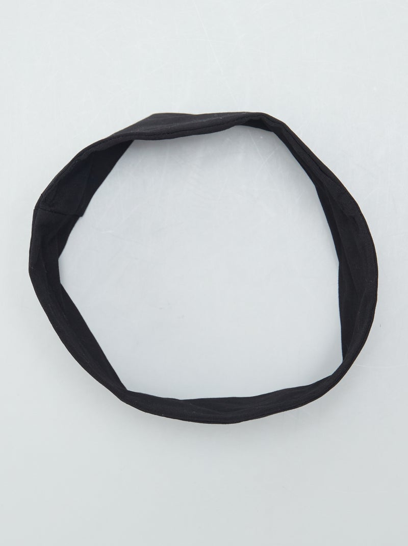 Effen haarband ZWART - Kiabi