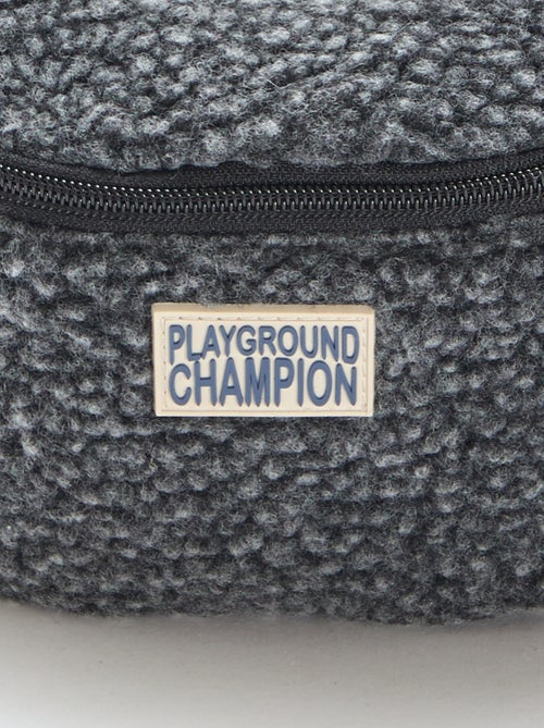 Effen heuptas met schapenvachteffect 27x15 cm - Kiabi