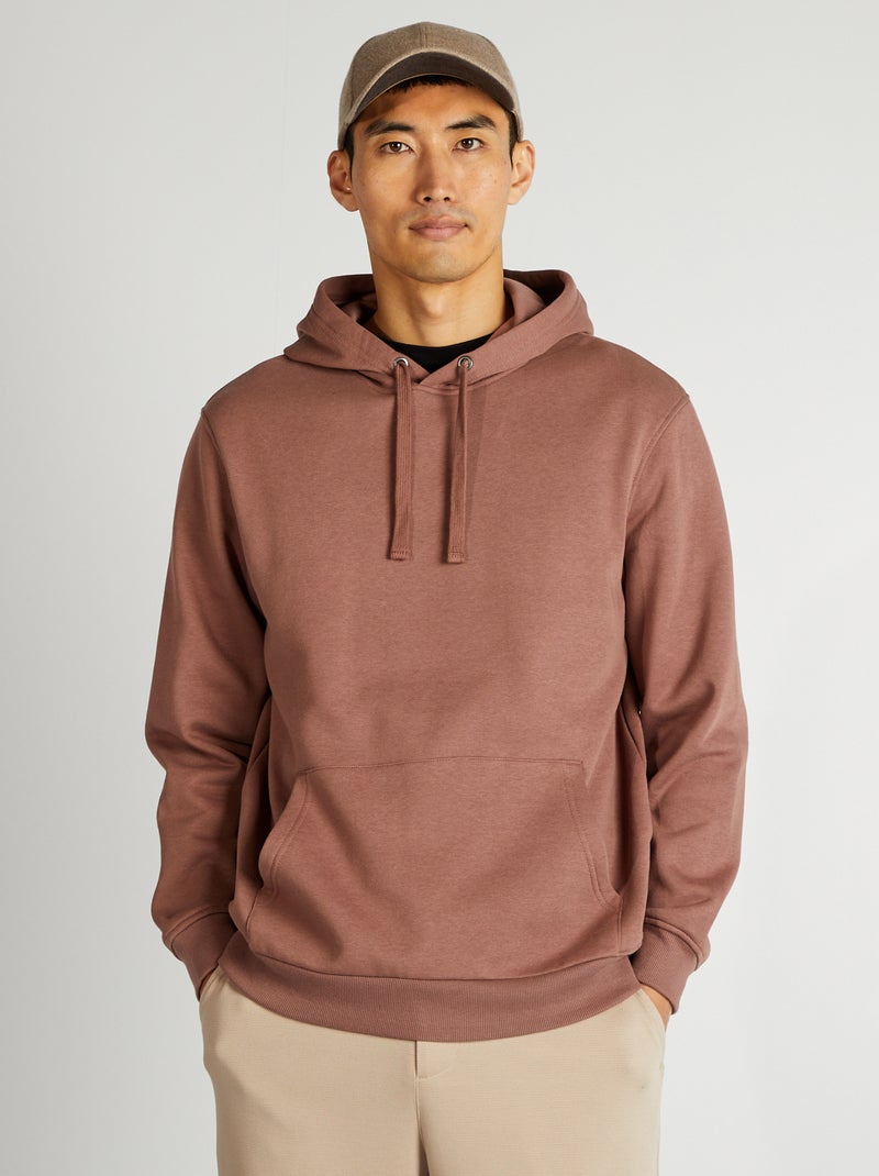 Effen hoodie BRUIN - Kiabi