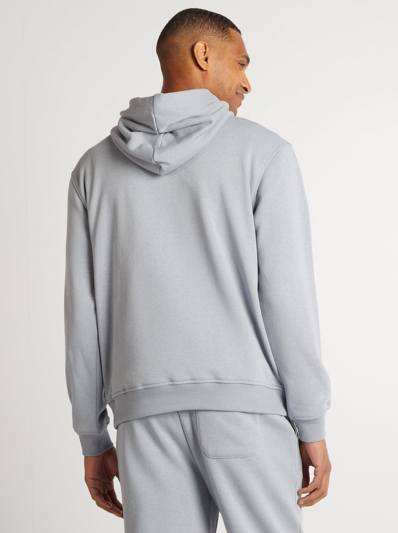 Effen hoodie GRIJS - Kiabi