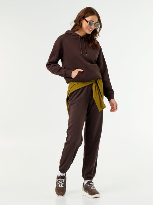 Effen hoodie met kangoeroezak - Kiabi