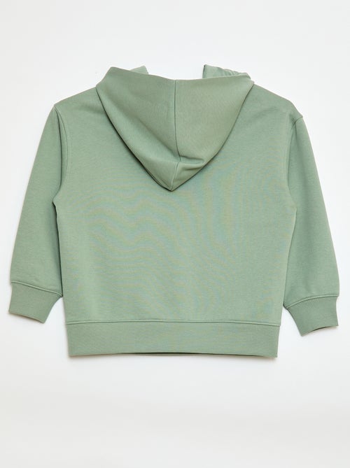 Effen hoodie met kangoeroezak - Kiabi