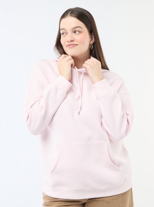 Effen hoodie met kangoeroezak - Kiabi