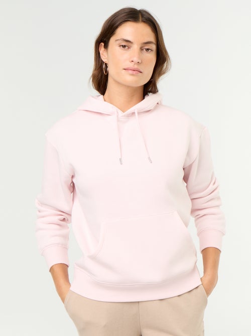 Effen hoodie met kangoeroezak - Kiabi