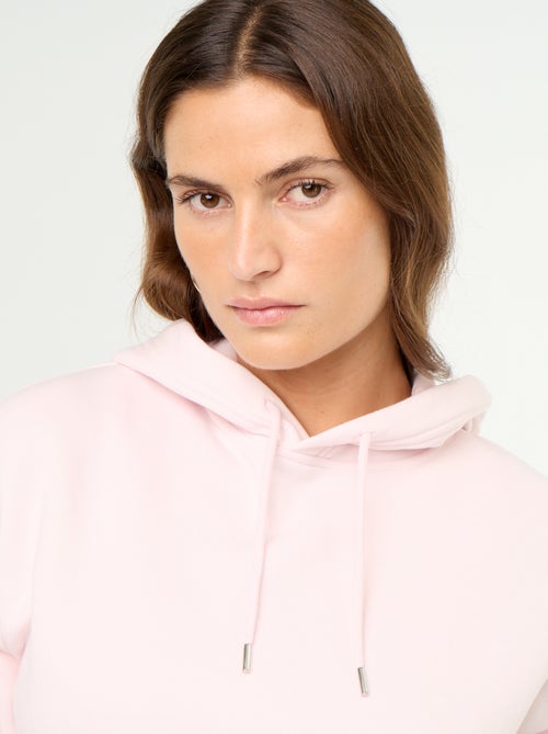 Effen hoodie met kangoeroezak - Kiabi