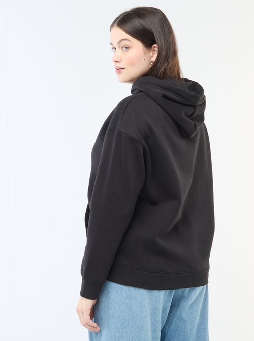Effen hoodie met kangoeroezak - Kiabi