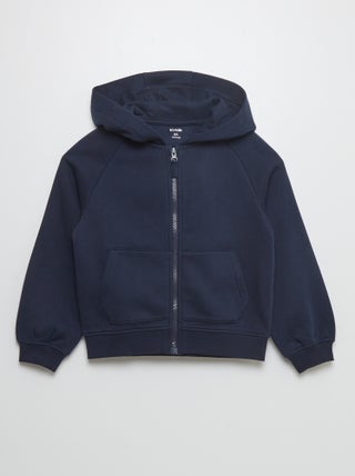 Effen hoodie met rits - So Easy